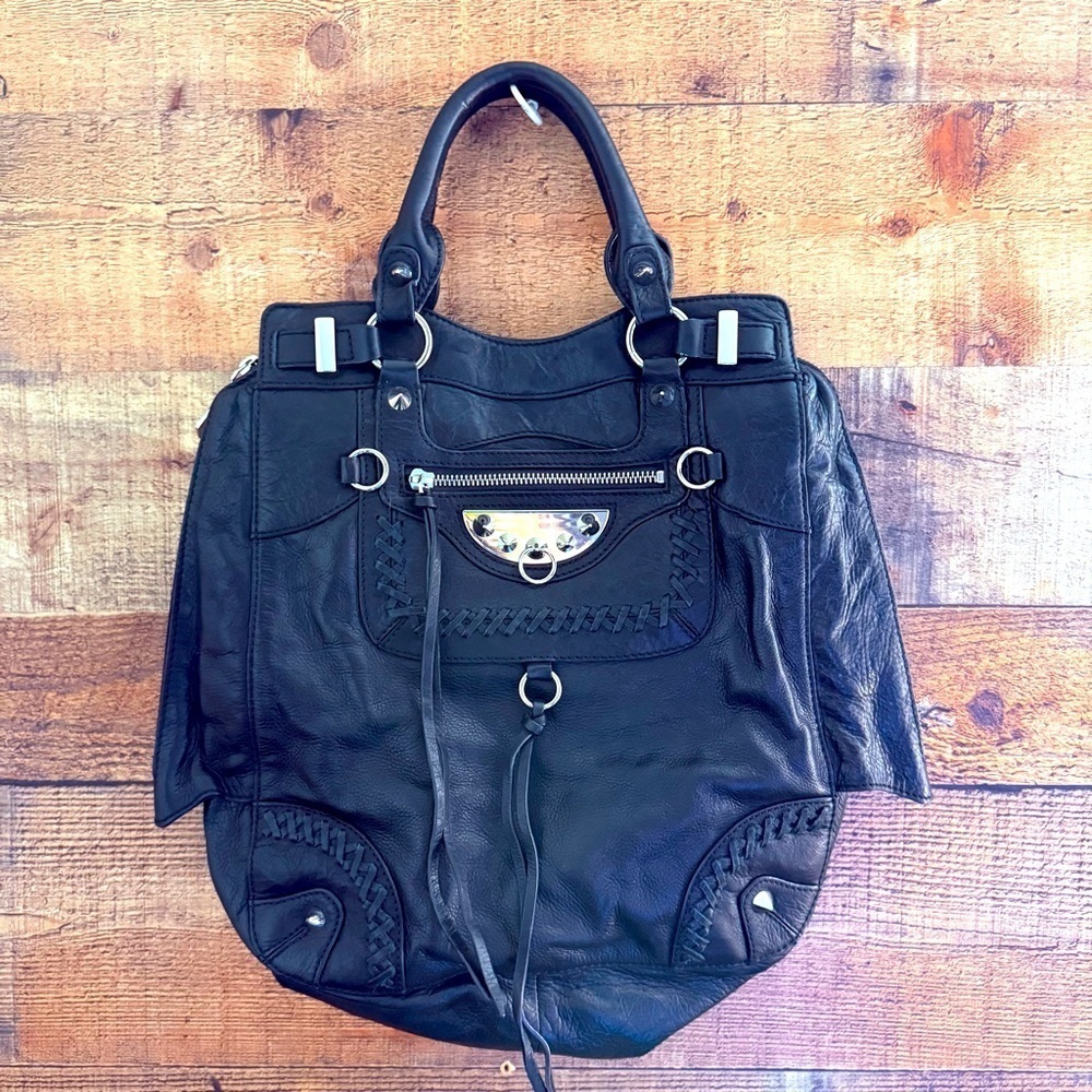 NWT Sam Edelman Marianne Studded Nuit Leather Women's Bag